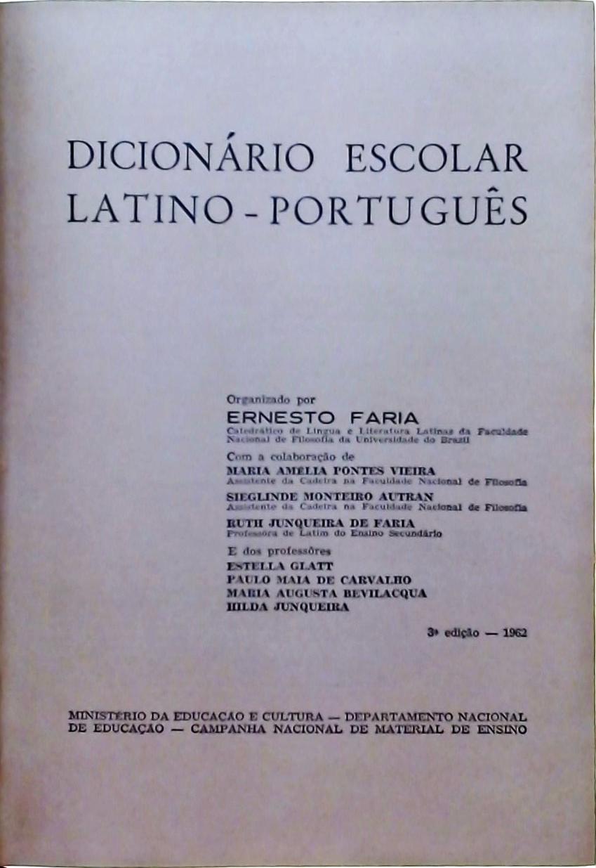 Dicionário Escolar Latino-Português