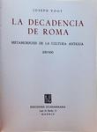 La Decadencia De Roma