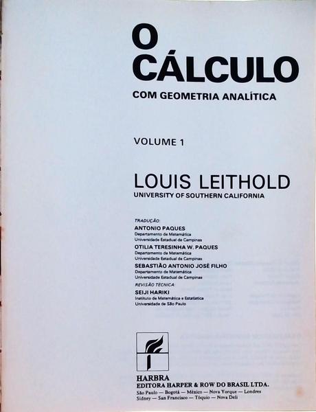 O Cálculo - 2 Vol