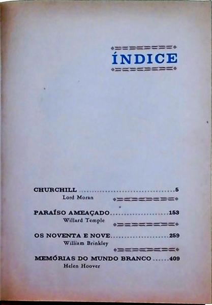 Churchill - Paraíso Ameaçado - Os Noventa E Nove - Memórias Do Mundo Branco