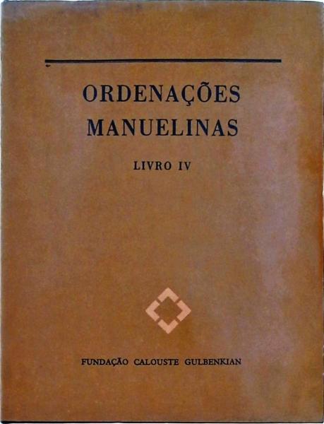 Ordenações Manuelinas Vol 4