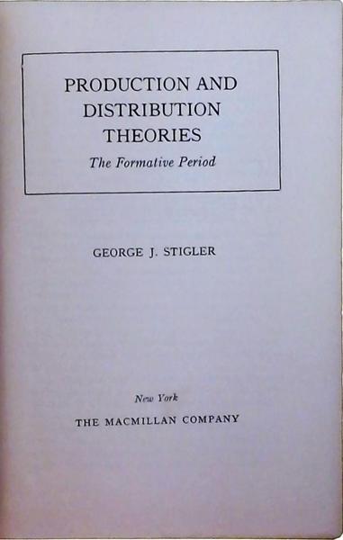 Production And Distribution Theories