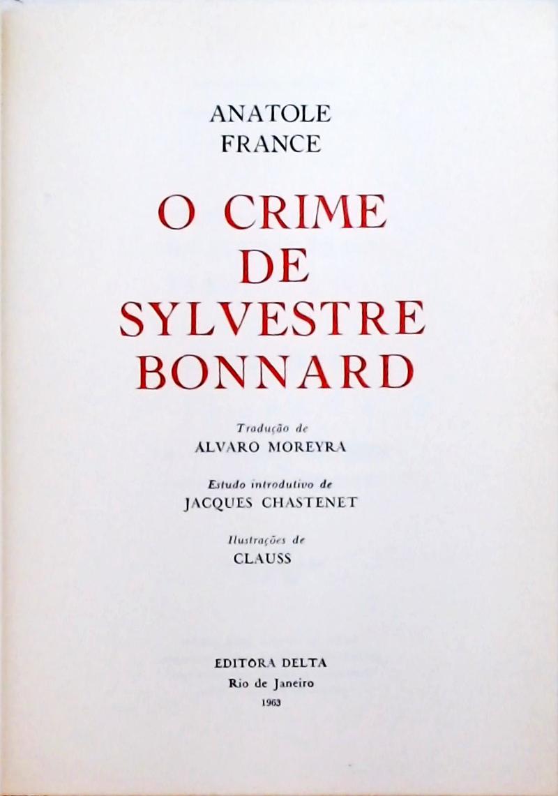 O Crime de Sylvestre Bonnard
