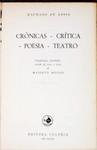 Crônicas - Crítica - Poesia - Teatro