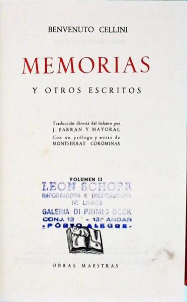 Memorias Y Otros Escritos