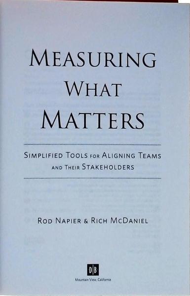 Measuring What Matters