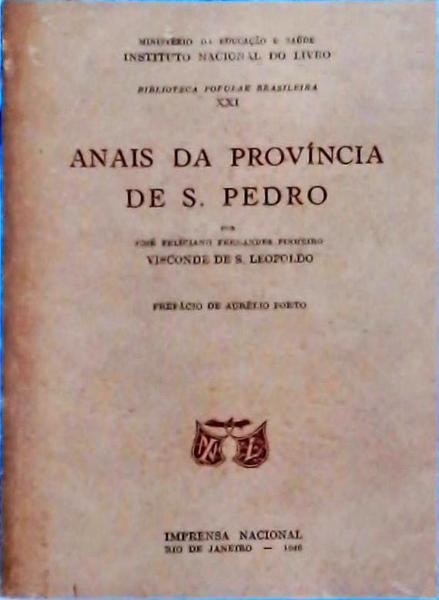 Anais Da Província De São Pedro