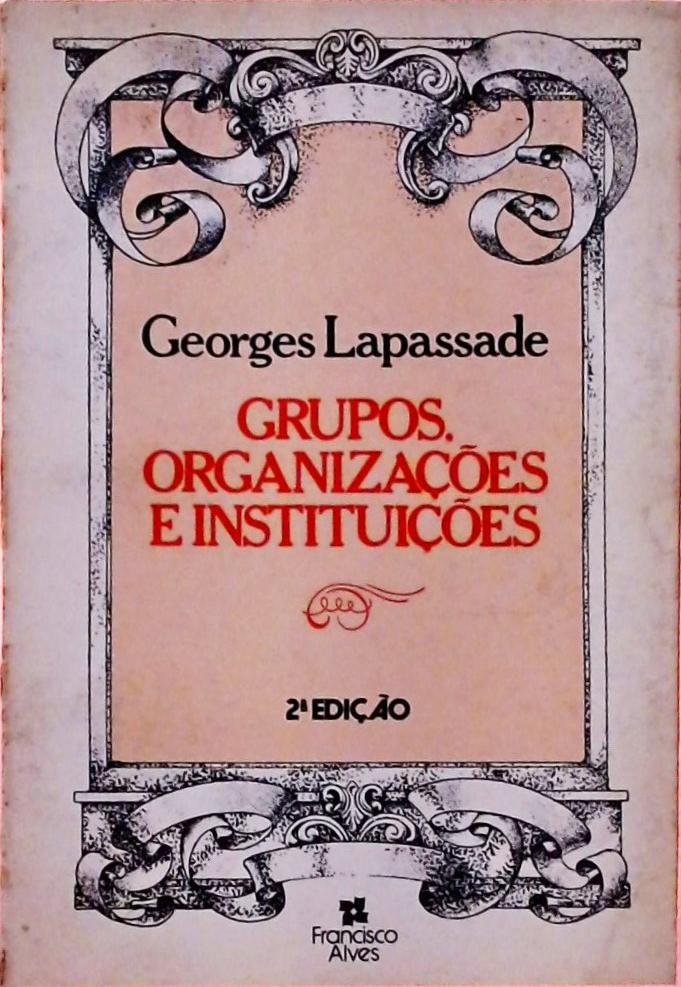 Grupos, Organizações e Instituições