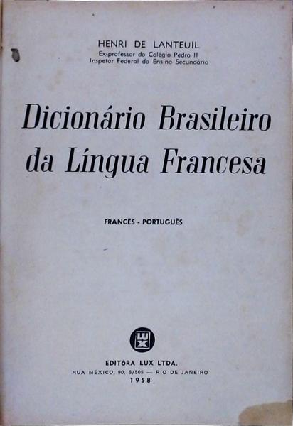 Dicionário Brasileiro Da Língua Francesa