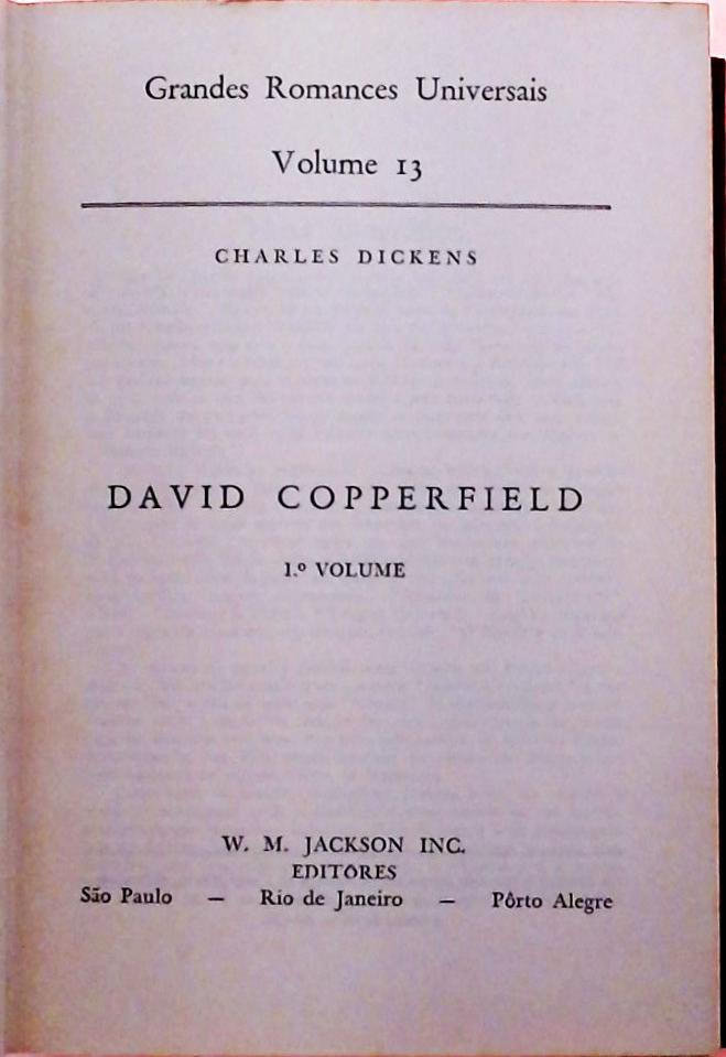 David Copperfield (Em 2 vols.)