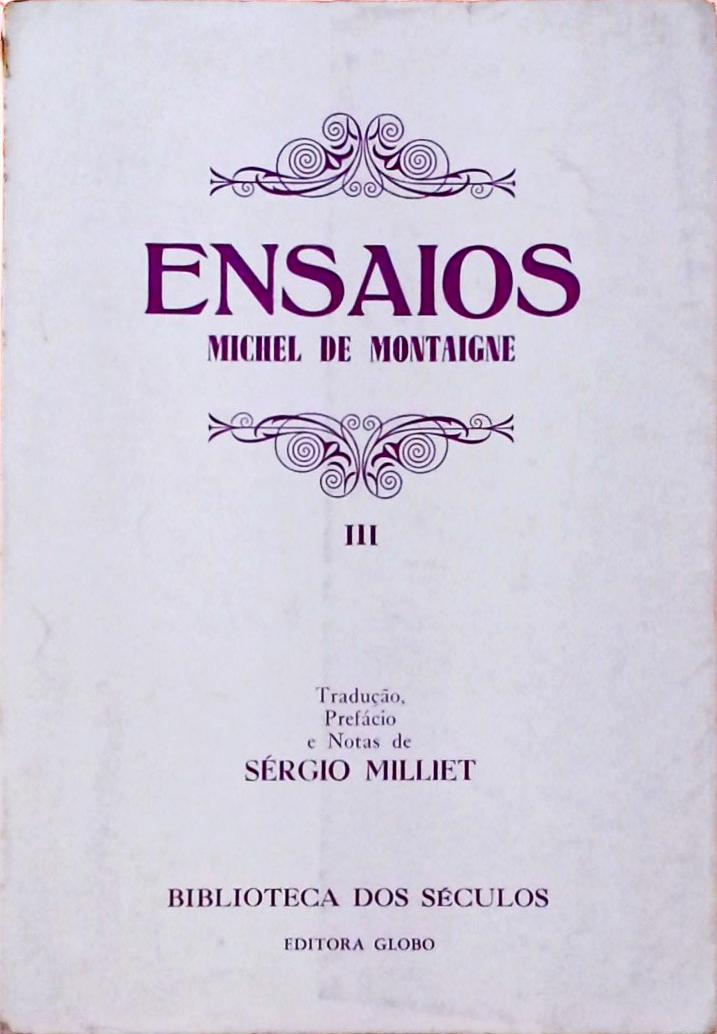 Ensaios - Livro III