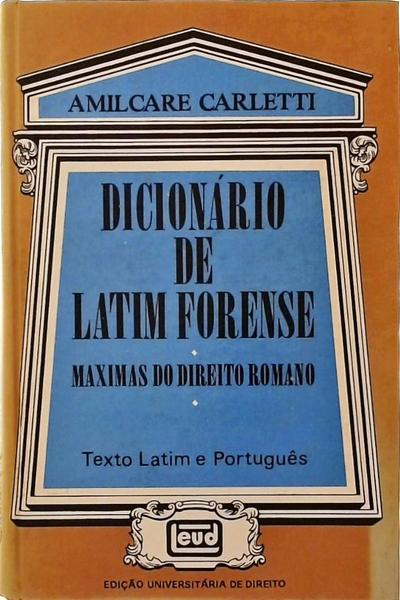 Dicionário De Latim Forense