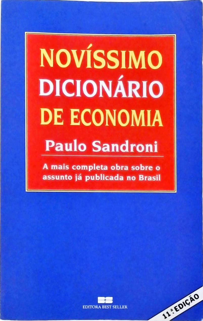 Novíssimo Dicionário De Economia (2001)