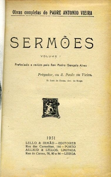 Sermões Completos do Padre Antonio Vieira (Em XV Volumes)