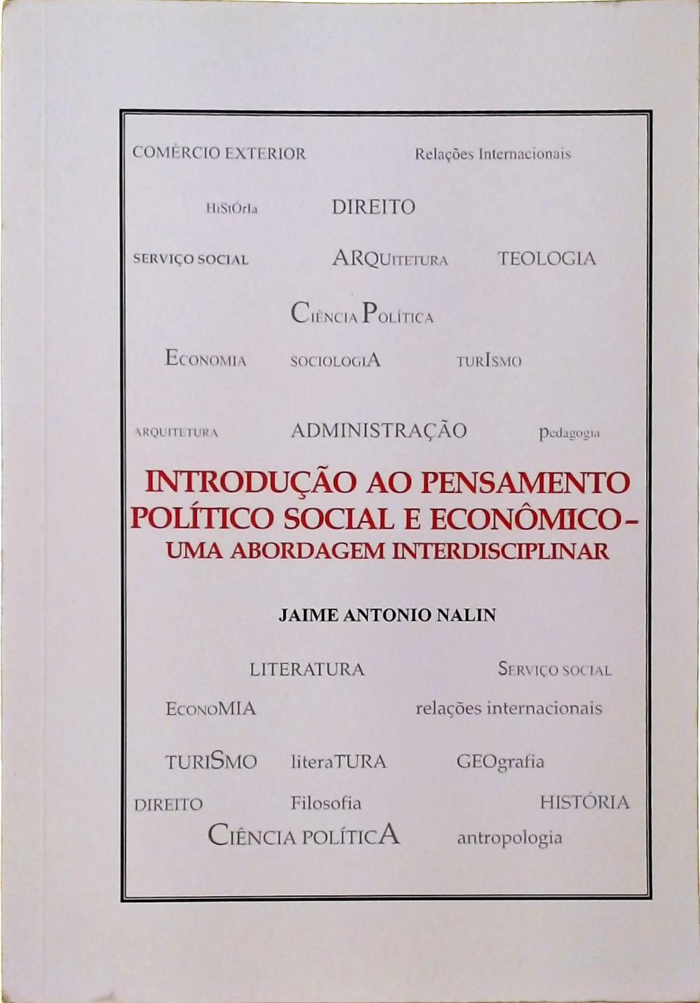 Introdução ao Pensamento Político Social e Econômico