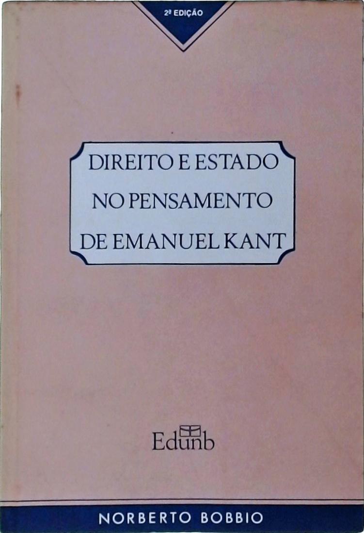 Direito E Estado No Pensamento De Emanuel Kant