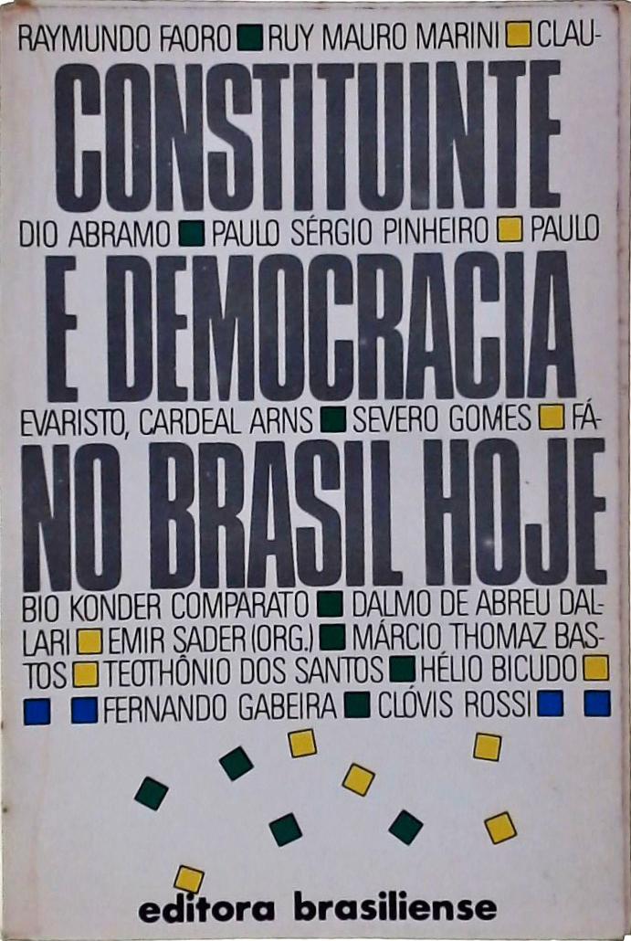 Constituinte e Democracia no Brasil Hoje