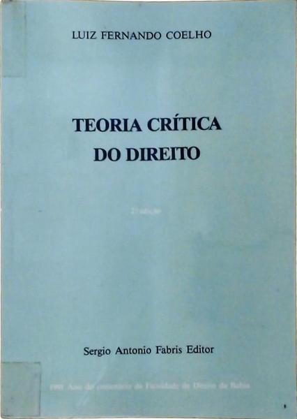 Teoria Crítica Do Direito