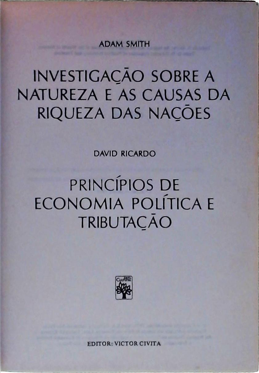 Os Pensadores, Adam Smith - David Ricardo