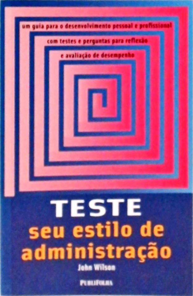 Teste Seu Estilo De Administração