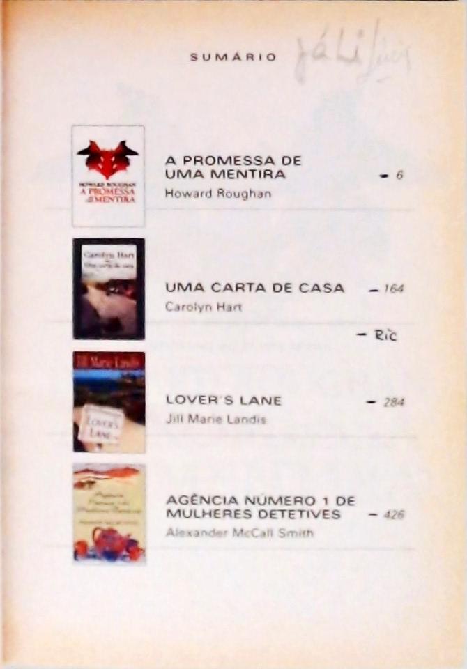 A Promessa De Uma Mentira - Uma Carta De Casa - Lovers Lane - Agência Nº 1 De Mulheres Detetives