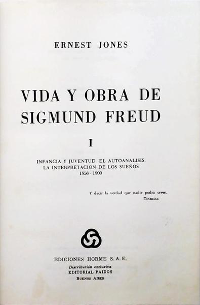 Vida Y Obra De Sigmund Freud - 3 Vols