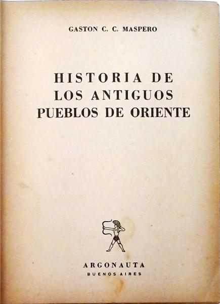 Historia De Los Antiguos Pueblos De Oriente
