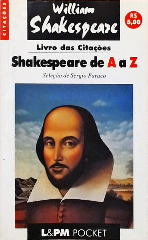 Livro Das Citações - Shakespeare De A A Z