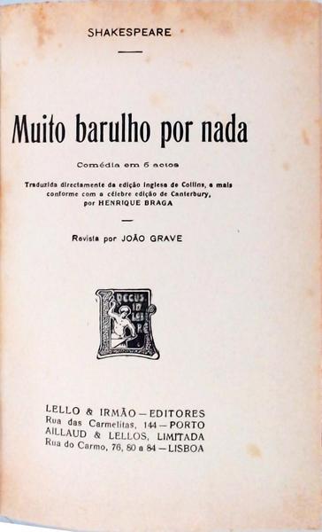 Muito Barulho Por Nada