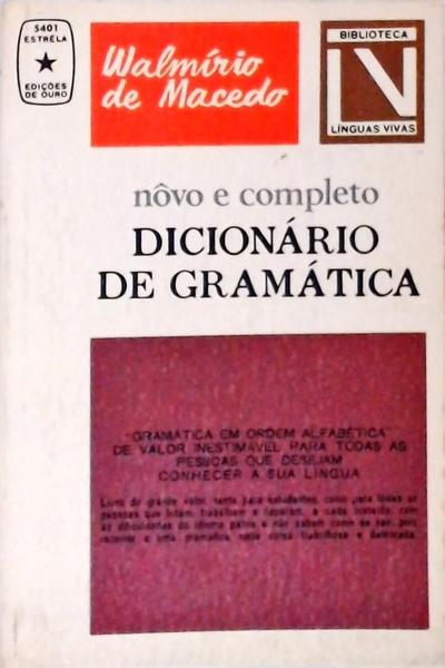 Nôvo E Completo Dicionário De Gramática