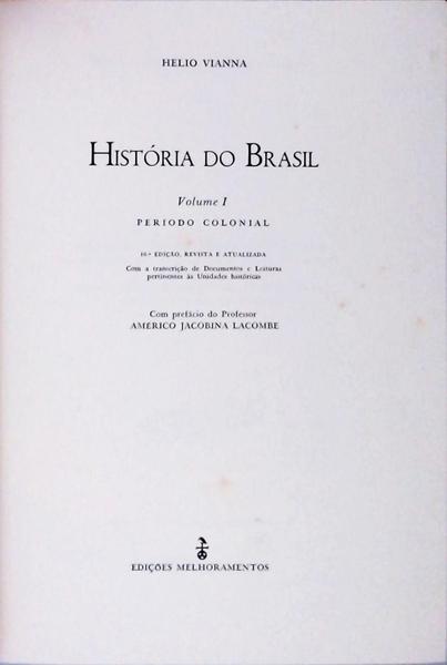História Do Brasil - Caixa Com 3 Vols