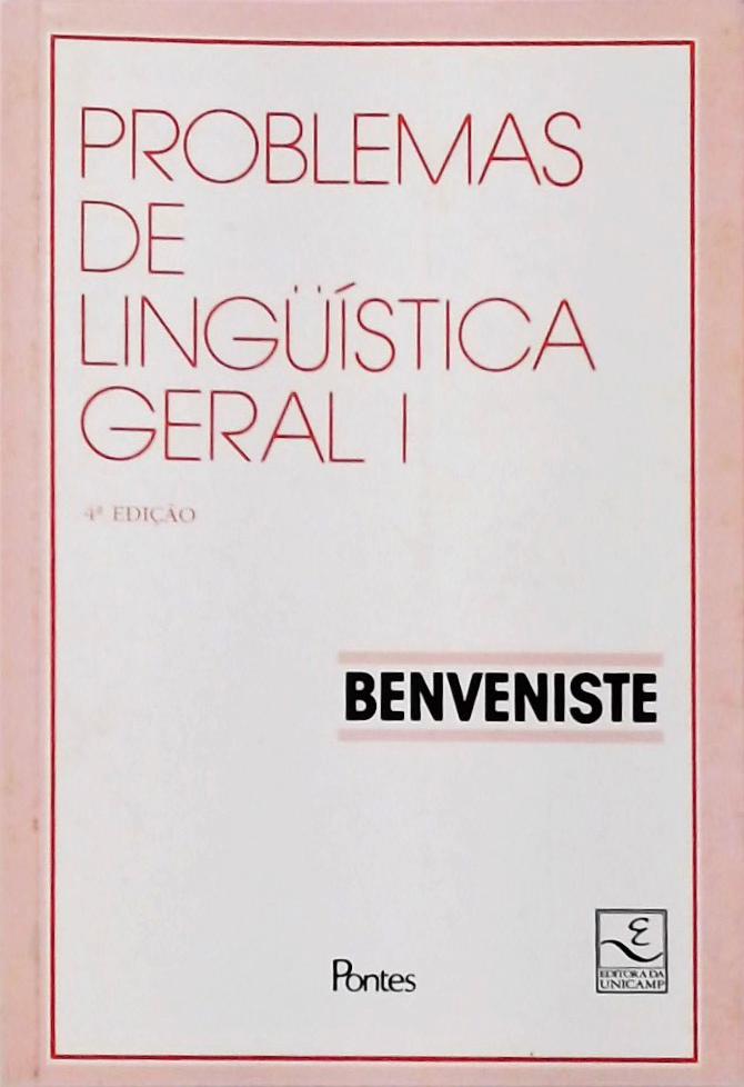 Problemas De Lingüística Geral Vol 1 (1995)