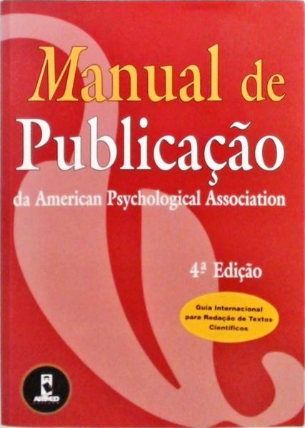 Manual De Publicação Da American Psychological Association