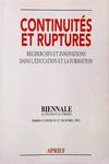 Continuités Et Ruptures - Recherches Et Innovations Dans L'Éducation El La Formation