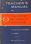 Teachers Manual For Adventures In American Literature