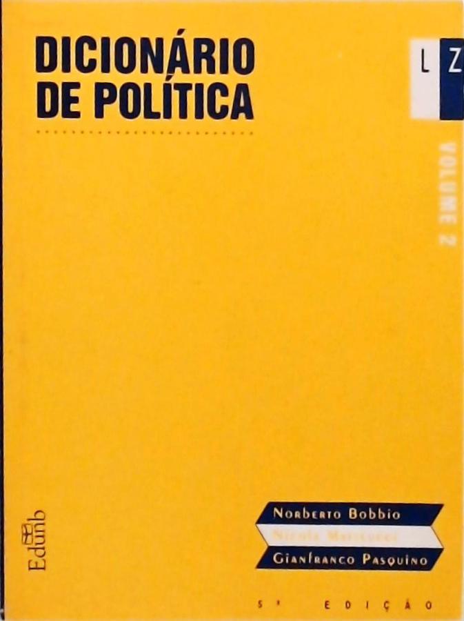 Dicionario de Politica - Volume 2