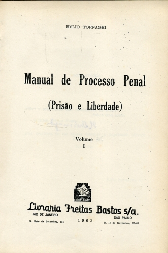 Manual de Processo Penal (Em 2 volumes)