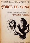 Versos E Alguma Prosa De Jorge De Sena