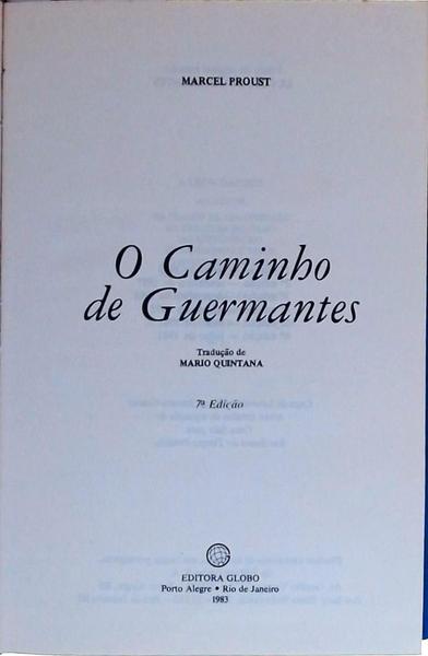 Em Busca Do Tempo Perdido - O Caminho De Guermantes - Volume 3