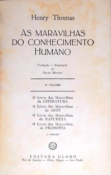 As Maravilhas Do Conhecimento Humano - Volume 2