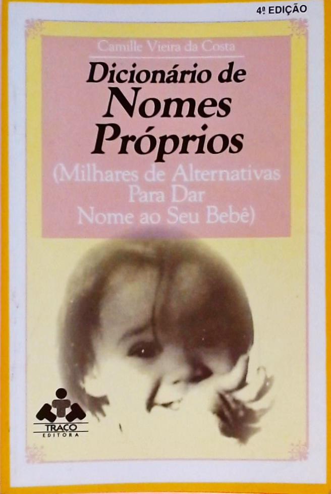 Dicionário De Nomes Próprios