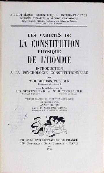 Les Variétes De La Constitution Physique De L Homme