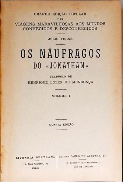 Os Náufragos Do Jonathan - Volume 1