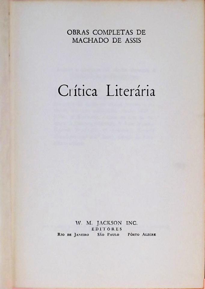 Crítica Literária