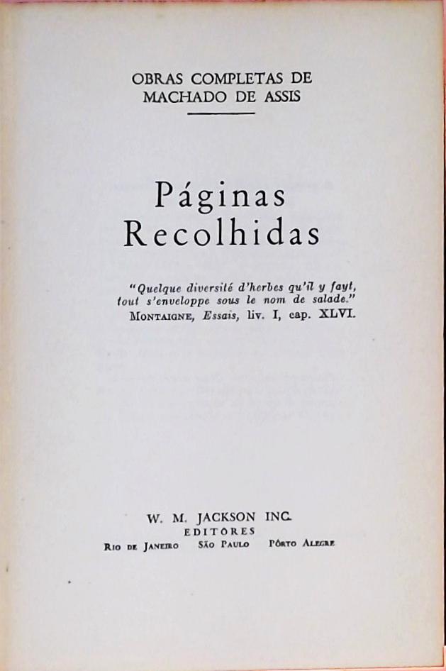 Páginas Recolhidas