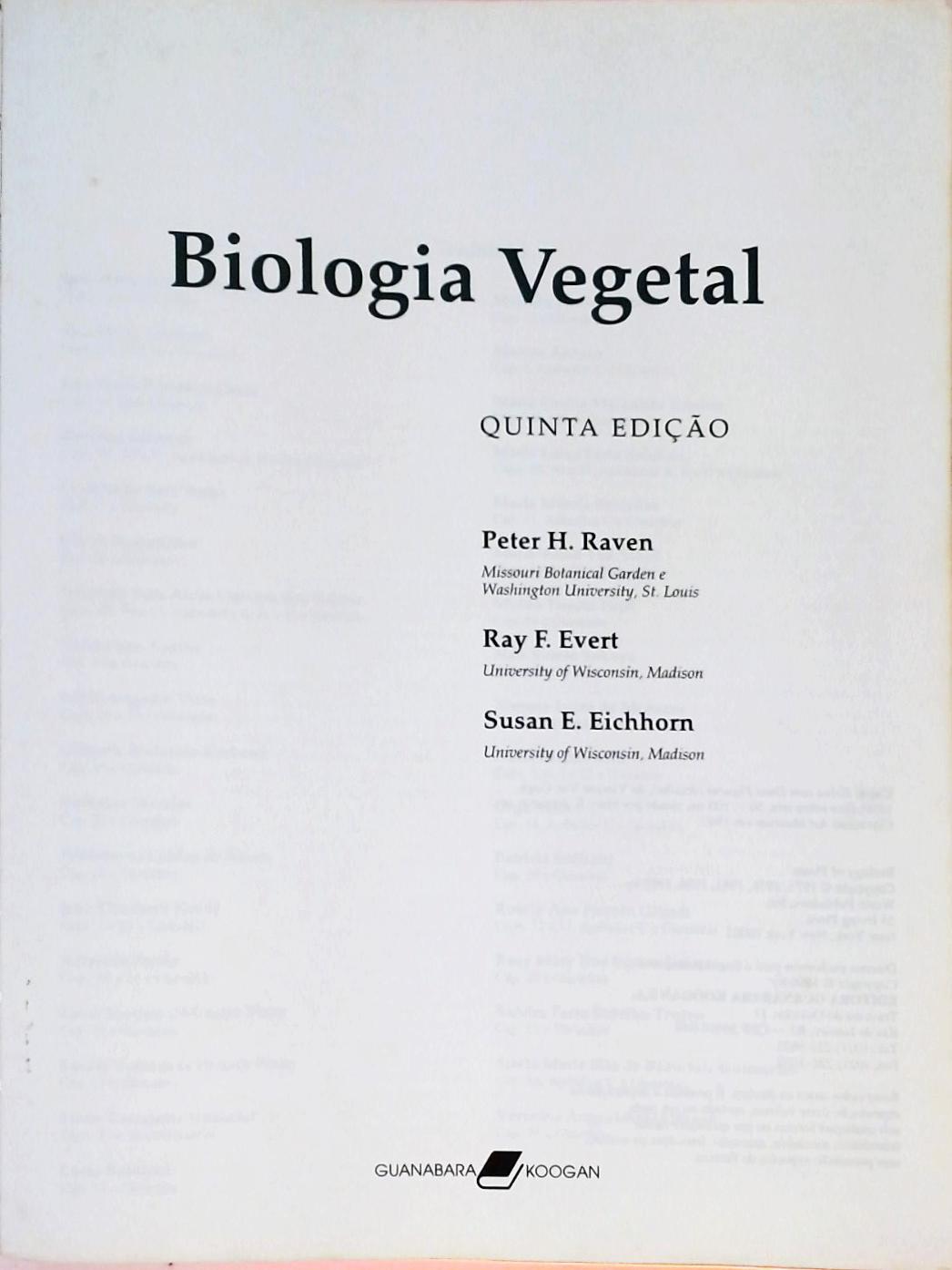Biologia Vegetal
