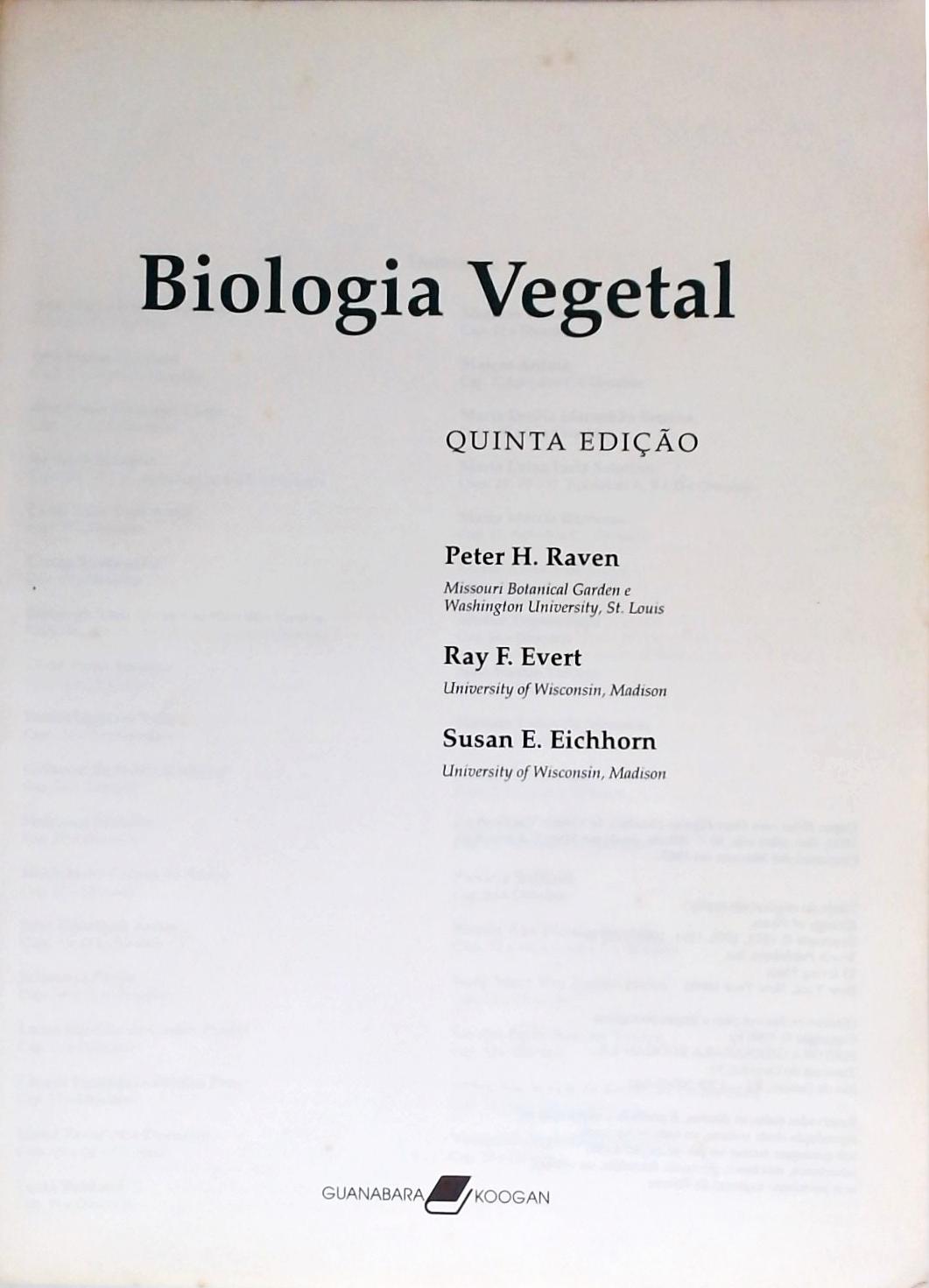 Biologia Vegetal