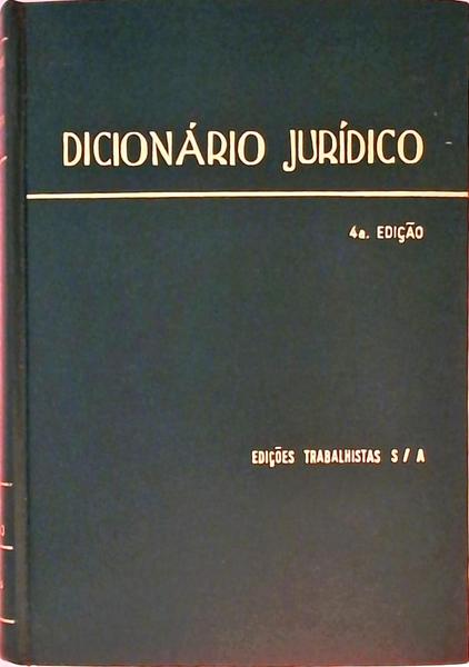 Dicionário Jurídico - 2 Volumes
