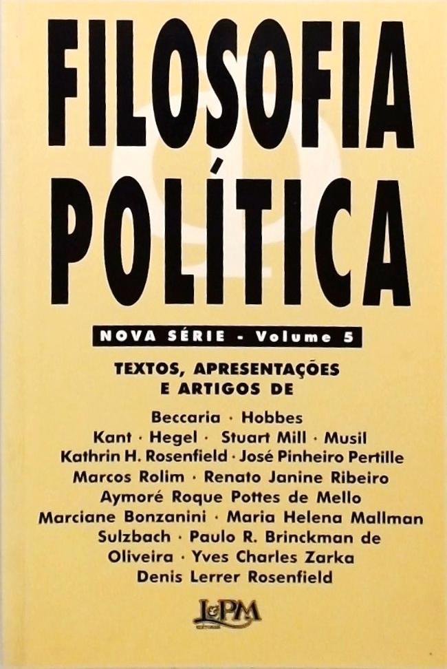 Filosofia Política - Nova Série - Volume 5