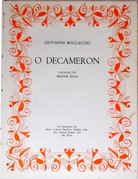 O Decameron - Volume 3